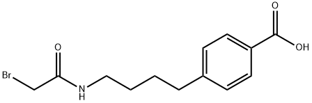 Benzoic acid,4-[4-[(2-bromoacetyl)amino]butyl]- Structure