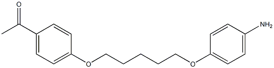 Ethanone,1-[4-[[5-(4-aminophenoxy)pentyl]oxy]phenyl]- Struktur