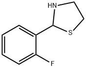 2-(2-fluorophenyl)-1,3-thiazolidine 化学構造式