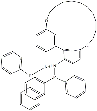 (R)-2,2'-Bis(diphenylphosphinoamino)-5,5'-(decamethylenedioxy)-1,1'-biphenyl 结构式