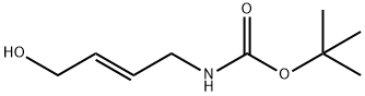 (E)-tert-Butyl (4-hydroxybut-2-en-1-yl)carbamate 化学構造式