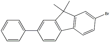 2-bromo-9,9-dimethyl-7-phenyl-9H-fluorene Struktur