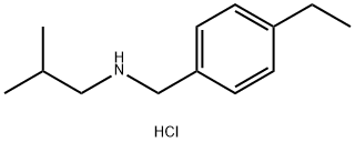 [(4-ethylphenyl)methyl](2-methylpropyl)amine hydrochloride,1049678-11-6,结构式