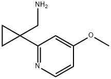 [1-(4-Methoxypyridin-2-yl)cyclopropyl]methanamine Struktur