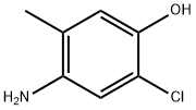 4-Amino-2-chloro-5-methyl phenol Struktur