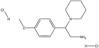 2-(4-Methoxy-phenyl)-2-piperidin-1-yl-ethylamine dihydrochloride Structure