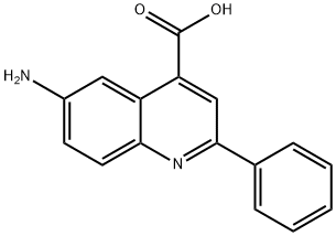 6-amino-2-phenylquinoline-4-carboxylic acid 结构式