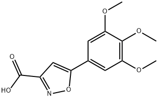 5-(3,4,5-trimethoxyphenyl)isoxazole-3-carboxylic acid Structure