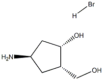 (1S,2S,4R)-4-氨基-2-(羟甲基)环戊醇氢溴酸盐, 1113025-20-9, 结构式