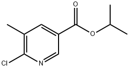 6-氯-5-甲基烟酸异丙酯, 1122090-09-8, 结构式