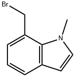 7-(BROMOMETHYL)-1-METHYL-1H-INDOLE 化学構造式