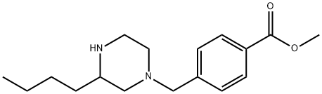 methyl 4-((3-butylpiperazin-1-yl)methyl) benzoate Structure