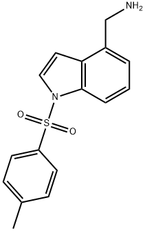 (1-Tosyl-1H-indol-4-yl)methanamine Structure