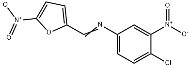 (4-chloro-3-nitrophenyl)[(5-nitro-2-furyl)methylene]amine 结构式