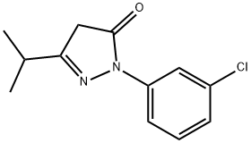 1-(3-chlorophenyl)-3-isopropyl-1H-pyrazol-5(4H)-one Structure
