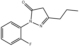 1-(2-fluorophenyl)-3-propyl-1H-pyrazol-5(4H)-one Structure