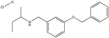 {[3-(benzyloxy)phenyl]methyl}(butan-2-yl)amine hydrochloride Structure