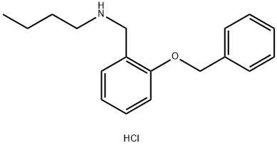 {[2-(benzyloxy)phenyl]methyl}(butyl)amine hydrochloride Structure