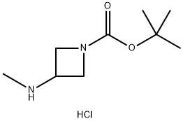 1-BOC-3-メチルアミノアゼチジン塩酸塩 化学構造式