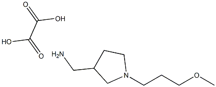 (1-(3-METHOXYPROPYL)PYRROLIDIN-3-YL)METHANAMINE OXALATE Structure