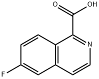 6-FLUOROISOQUINOLINE-1-CARBOXYLIC ACID, 1179149-37-1, 结构式