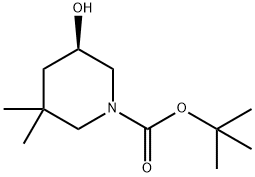 1-Piperidinecarboxylic acid, 5-hydroxy-3,3-dimethyl-, 1,1-dimethylethyl ester, (5R)-