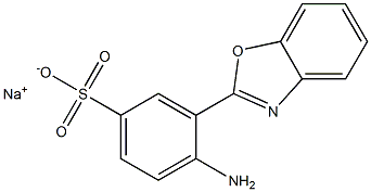 sodium 4-amino-3-(1,3-benzoxazol-2-yl)benzene-1-sulfonate Structure