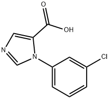 1-(3-Chlorophenyl)-1H-imidazole-5-carboxylic acid Struktur