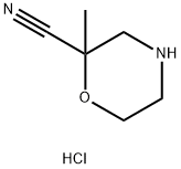 2-methylmorpholine-2-carbonitrile hydrochloride Structure