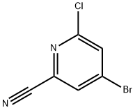 4-Bromo-6-chloropicolinonitrile 结构式