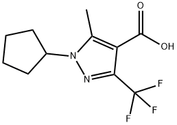 1210824-45-5 1-Cyclopentyl-5-methyl-3-trifluoromethyl-1H-pyrazole-4-carboxylic acid