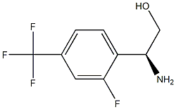 (2S)-2-AMINO-2-[2-FLUORO-4-(TRIFLUOROMETHYL)PHENYL]ETHAN-1-OL Structure