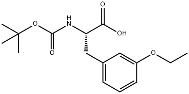 N-BOC-L-3-乙氧基苯丙氨酸 结构式