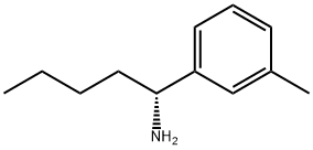 (1R)-1-(3-METHYLPHENYL)PENTAN-1-AMINE 化学構造式