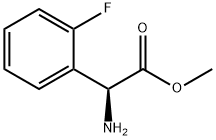 METHYL(2S)-2-AMINO-2-(2-FLUOROPHENYL)ACETATE Structure