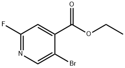 ethyl 5-bromo-2-fluoroisonicotinate Structure