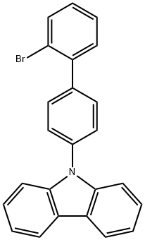 9-(2'-Bromo-4-biphenylyl)carbazole Structure