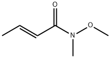 N-methoxy-N-methylbut-2-enamide 化学構造式