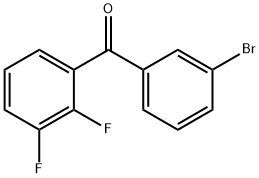 (3-Bromophenyl)(2,3-difluorophenyl)methanone 化学構造式