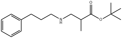 tert-butyl 2-methyl-3-[(3-phenylpropyl)amino]propanoate, 1221342-32-0, 结构式