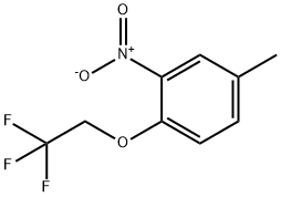 5-甲基-2-(2,2,2-三氟乙氧基)硝基苯,122142-15-8,结构式