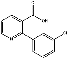 2-(3-chlorophenyl)nicotinic acid Struktur