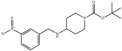 tert-Butyl 4-(3-nitrobenzylamino)piperidine-1-carboxylate Structure