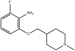 2-Fluoro-6-[(1-methylpiperidin-4-yl)methoxy]aniline