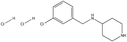 N-(3-Chlorobenzyl)piperidine-4-amine dihydrochloride Structure