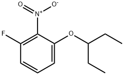 1-Fluoro-2-nitro-3-(pentan-3-yloxy)benzene Struktur