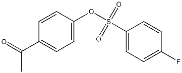 Benzenesulfonic acid, 4-fluoro-, 4-acetylphenyl ester Structure