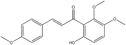 Chalcone,6'-hydroxy-2',3',4-trimethoxy- (7CI,8CI) Structure