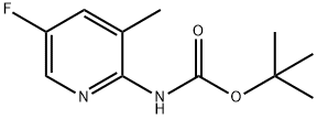 tert-Butyl (5-fluoro-3-methylpyridin-2-yl)carbamate Structure