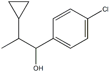 1-(4-Chlorophenyl)-2-cyclopropyl-1-propanol Structure